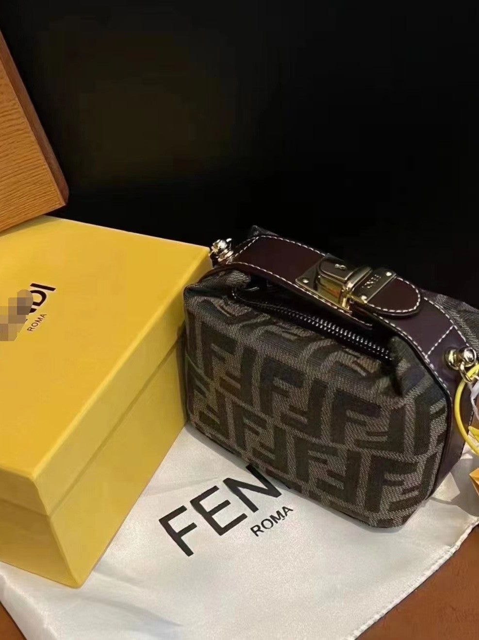 Pre-loved vintage lunch box bag FF old flower pillow bag dog walking bag mini shoulder crossbody bag min handbag women