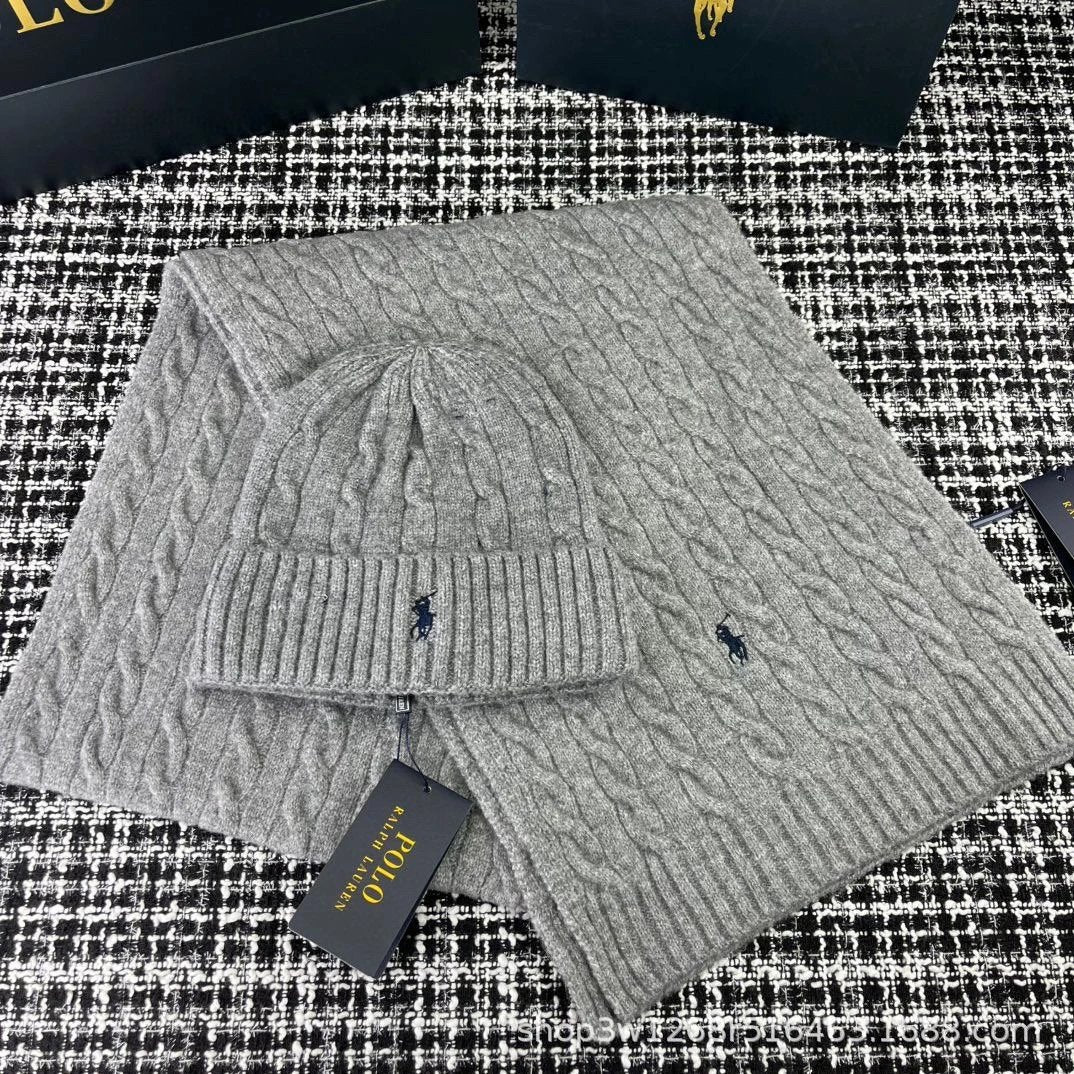 Luxus Mütze-Schal Set
