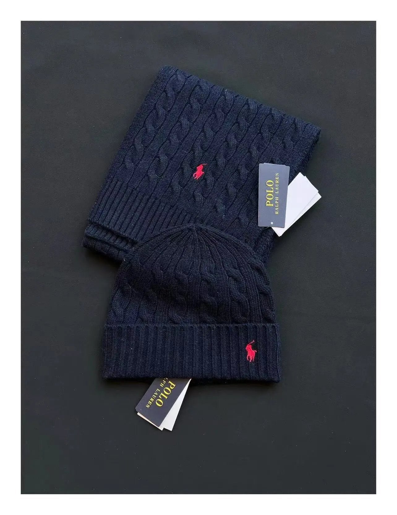 Luxus Mütze-Schal Set