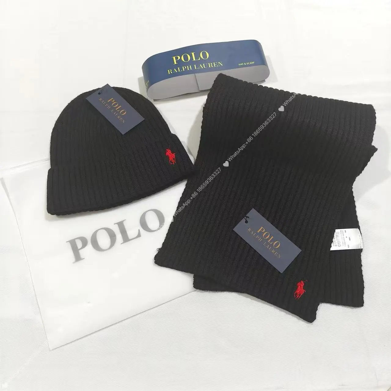 Luxus Mütze-Schal Set