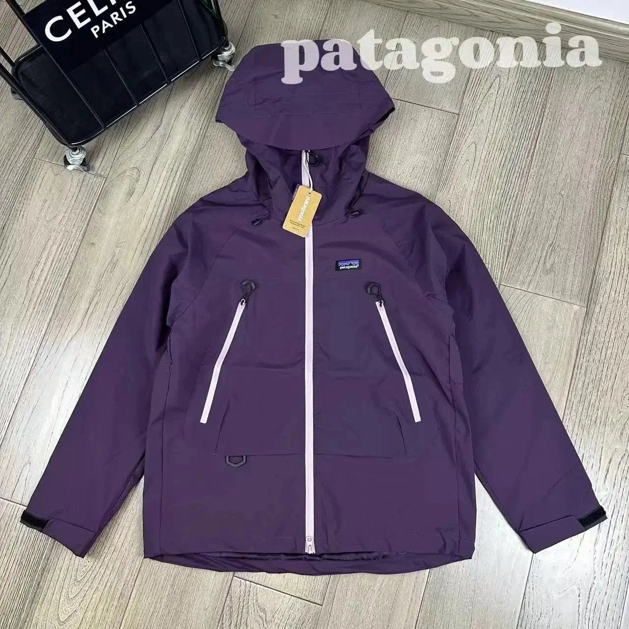 Outdoor knitted fleece hooded cardigan composite fabric for couples